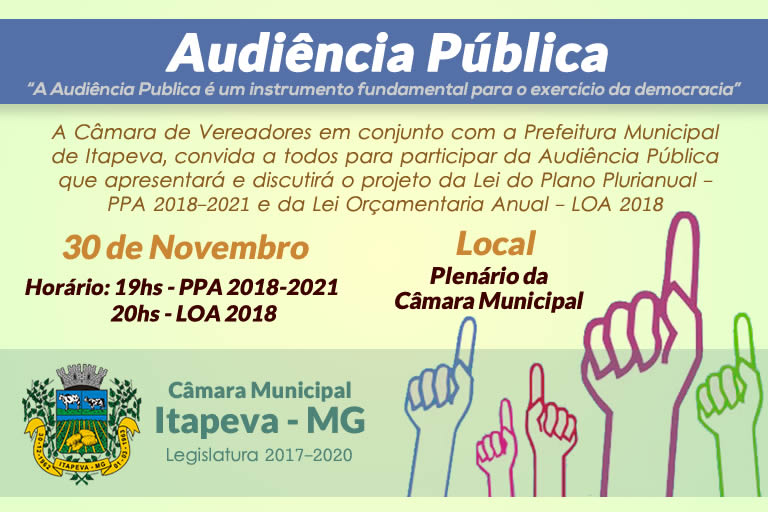 Convite - Audiência Pública
